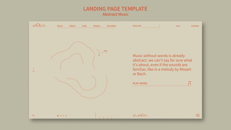 PSD music festival landing page