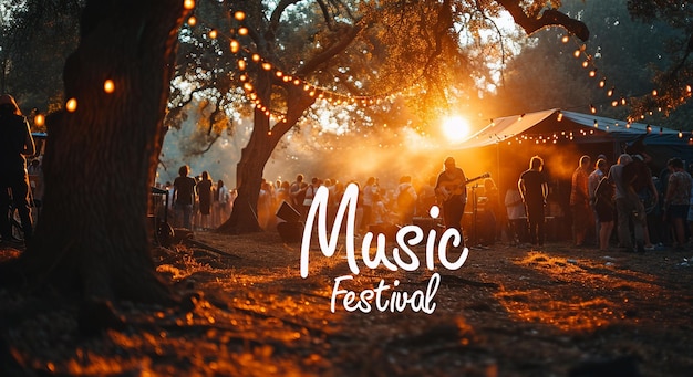 PSD music festival in a scenic field