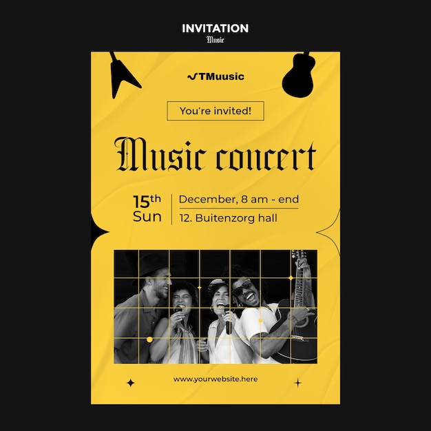 music festival template design