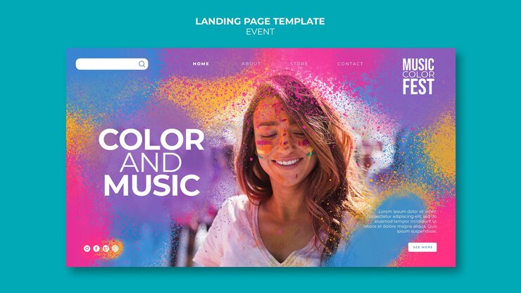 PSD music festival template