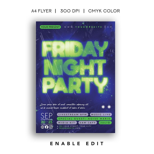 music night flyer