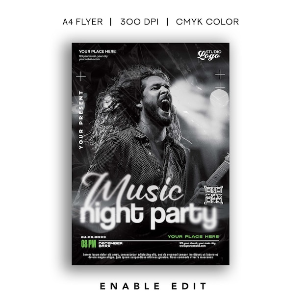 music night flyer