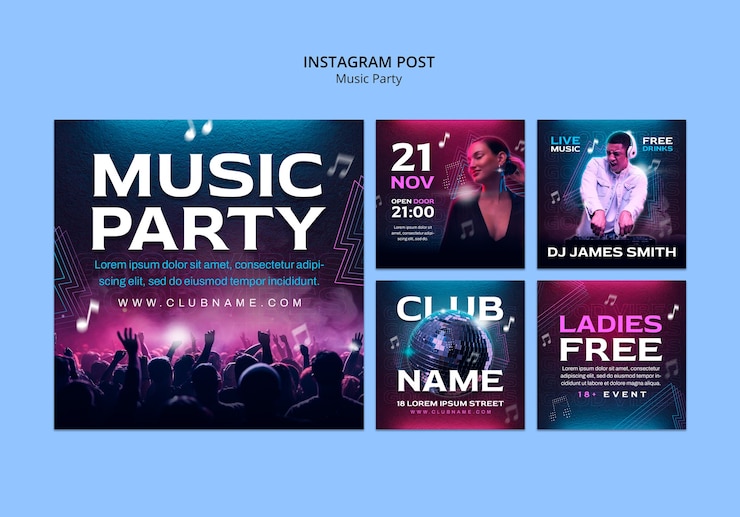 PSD music party entertainment template