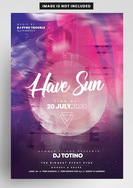 Music Party Night Flyer Design