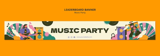 Music party template design