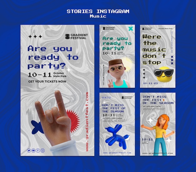音樂表演的Instagram故事