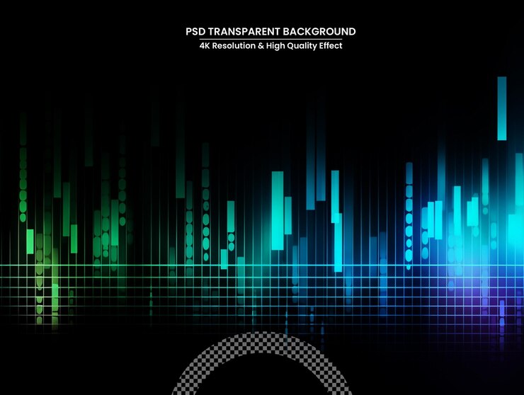PSD music poster for electronic festival with dotted lines and waves party flyer cover design concept