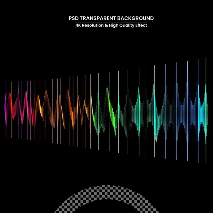 PSD music poster for electronic festival with dotted lines and waves party flyer cover design concept