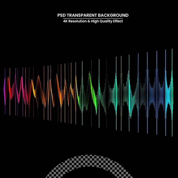 PSD music poster for electronic festival with dotted lines and waves party flyer cover design concept