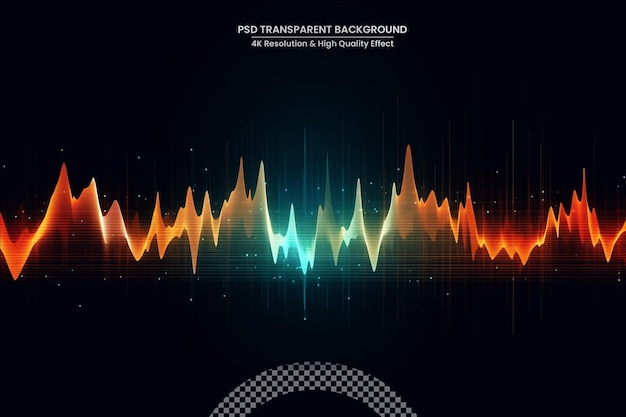 PSD poster musicale per festival elettronici con linee tratteggiate e onde concetto di design della copertina del volantino per feste