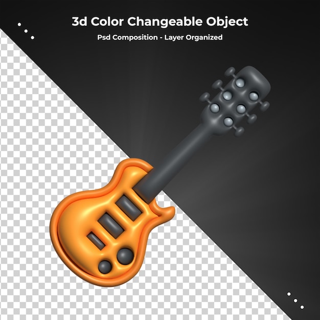 PSD icone lucide colorate relative alla musica rendering 3d icona 3d alla moda