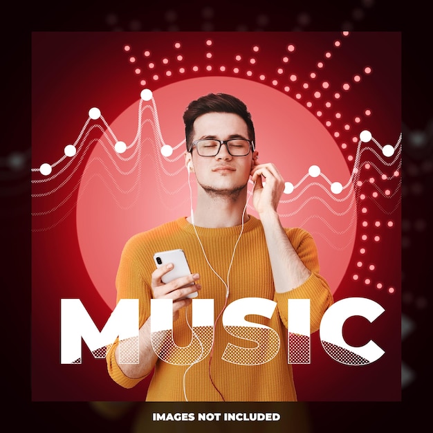 Music social media ad design