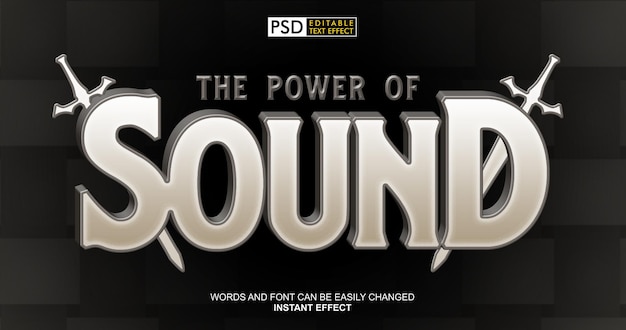 Music sound concert text effect