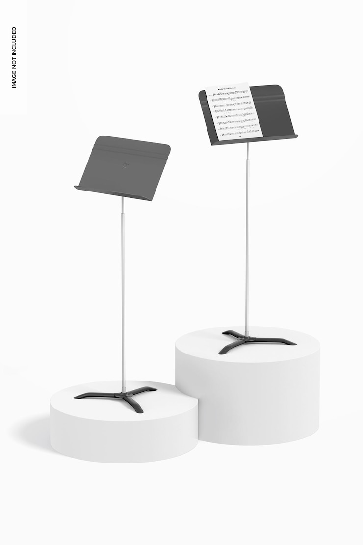 PSD music stands mockup