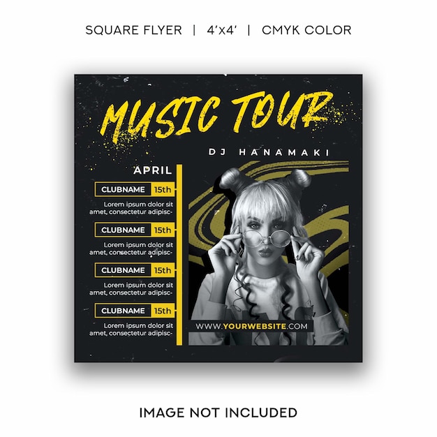 PSD music tour flyer