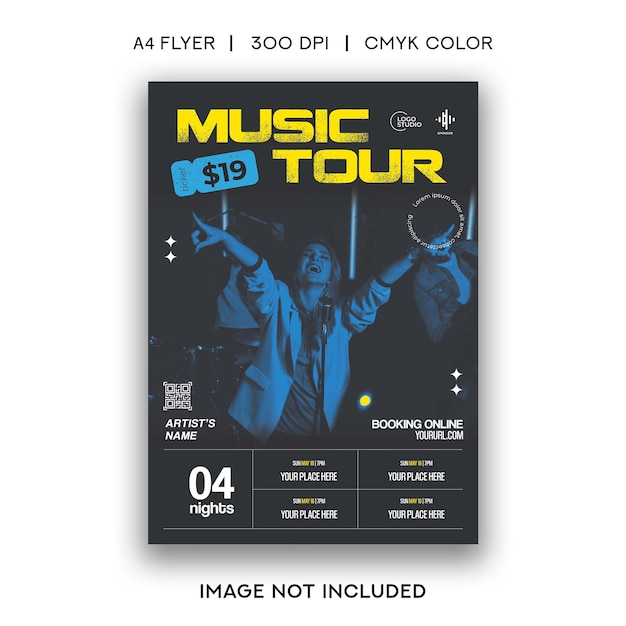 Music tour flyer