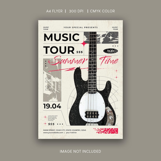 music tour summer time flyer