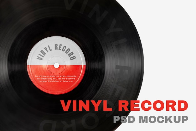 PSD music vinyl record mockup psd for artists