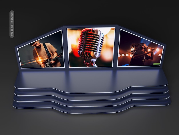 Musical event stage mockup