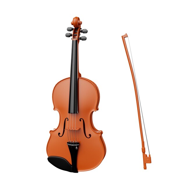 PSD musical instrument 3d illustration