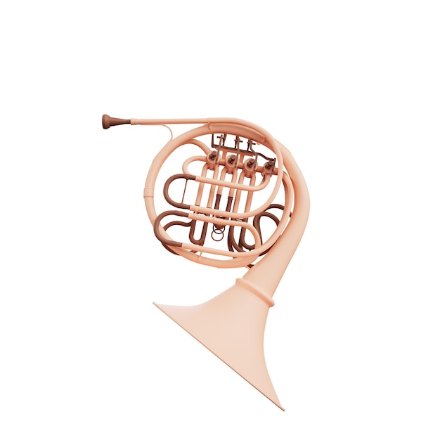 PSD musical instrument 3d illustration