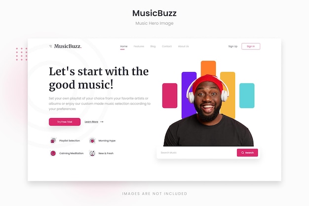 Musicbuzz - immagine vibrante dell'eroe musicale