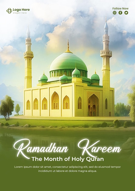 The Muslim feast of the holy month of ramadan kareem