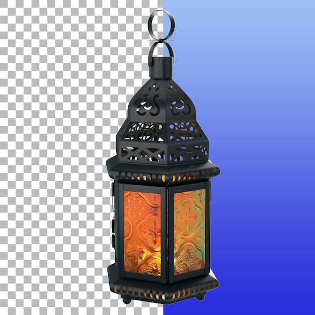 PSD muslim lantern for ornament your design project