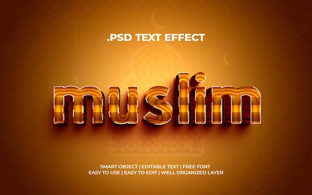 Muslim text effects