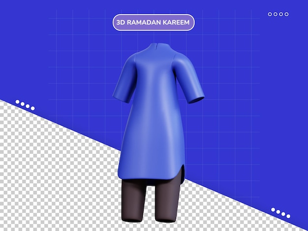 Muslim wear 3d icon