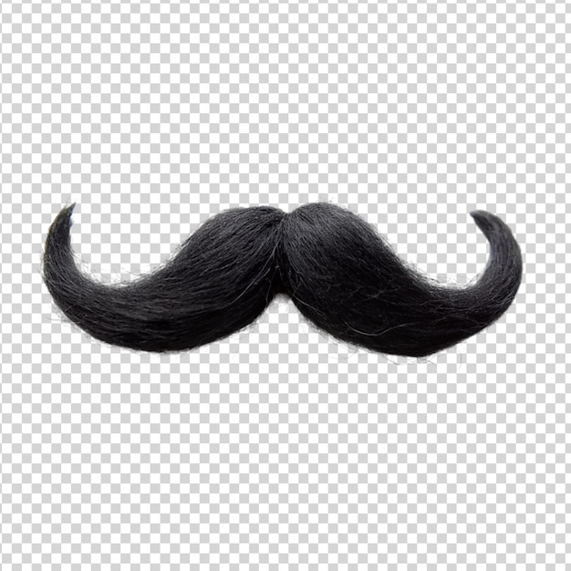 Mustache isolated on transparent background