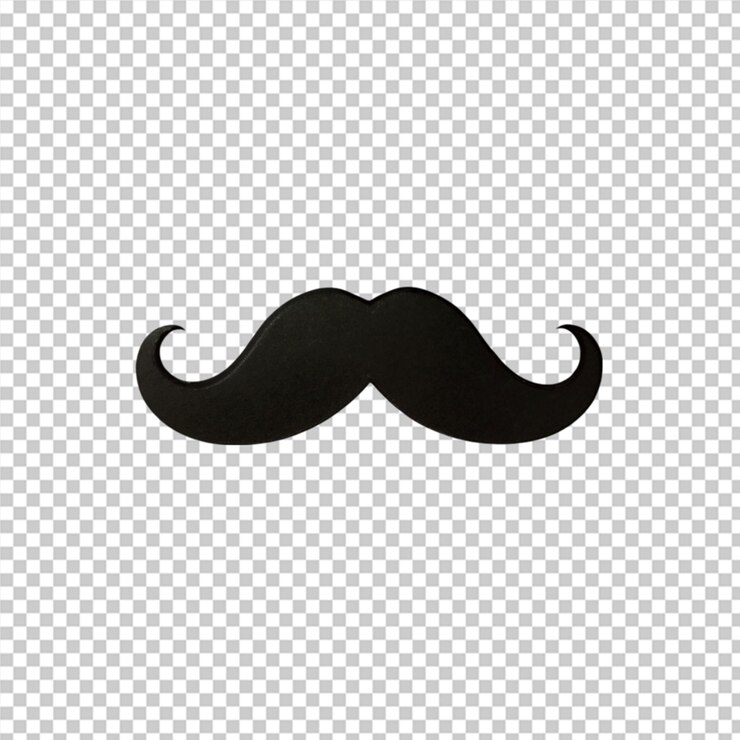 PSD mustache top view