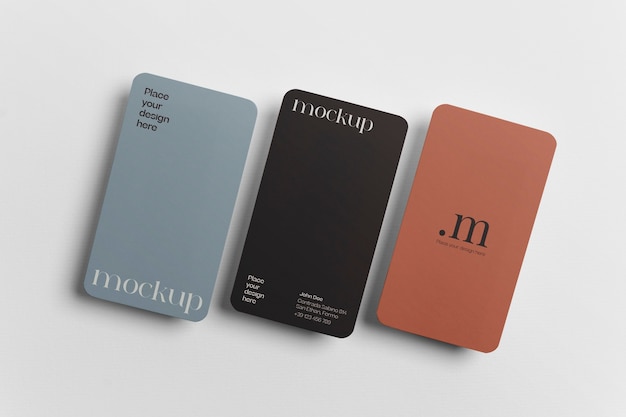 muted color stationery mockup