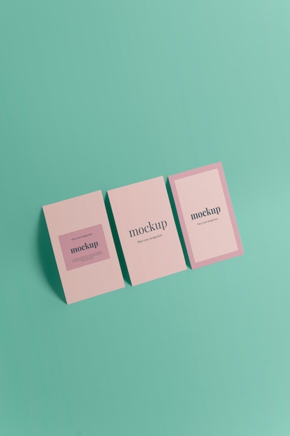 Mockup di cancelleria a colori tenui