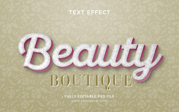 PSD muted colors text effect