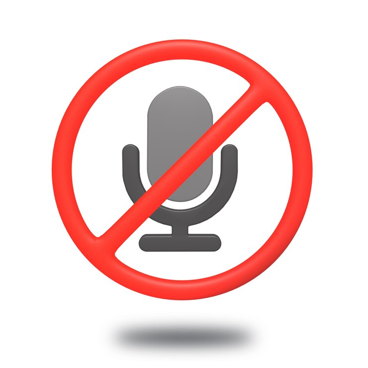 PSD muted microphone icon
