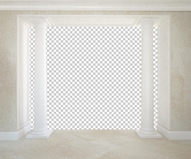 Muur kamer interieur van de huis-woonkamer