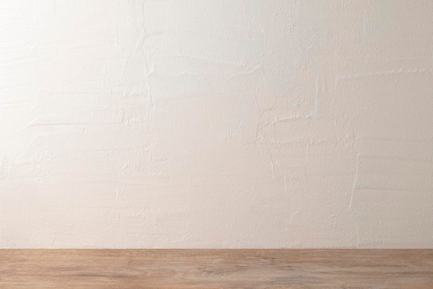 Muur mockup product achtergrond psd op een beige muur