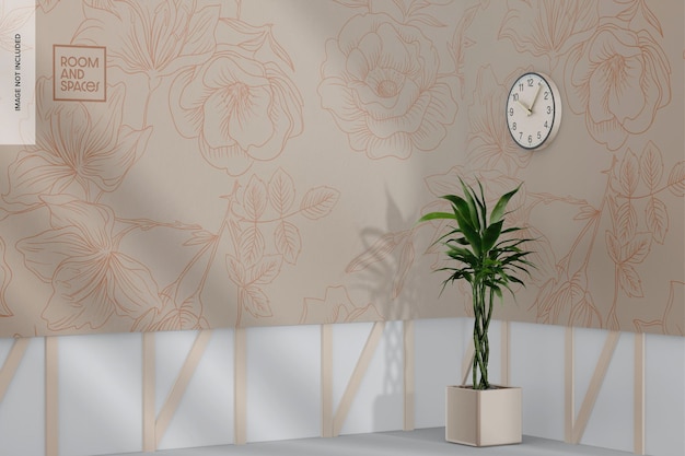 Muur Woonkamer Mockup