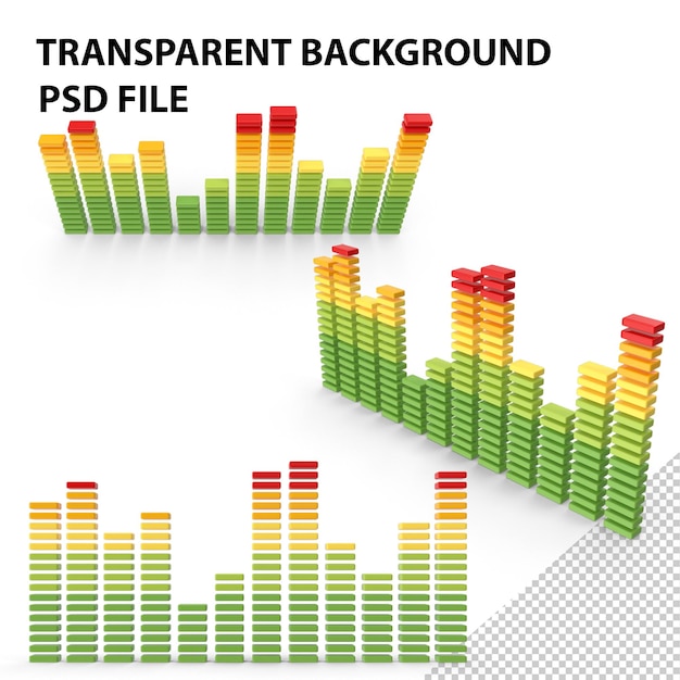 PSD muziek equalizer symbool png