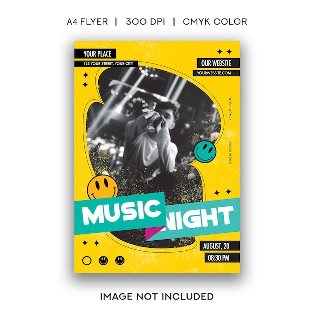 Muziek Nacht Flyer