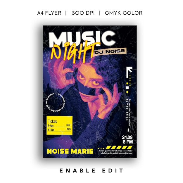 Muzieknacht Flyer