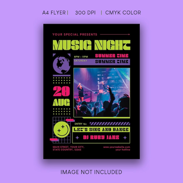 Muzieknacht flyer