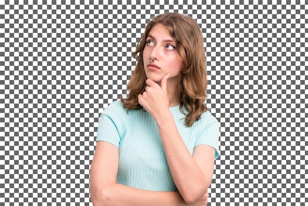 Myśląca dziewczyna Png