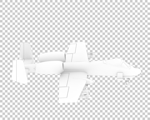 PSD myśliwiec na białym tle na przezroczystym tle ilustracja renderowania 3d