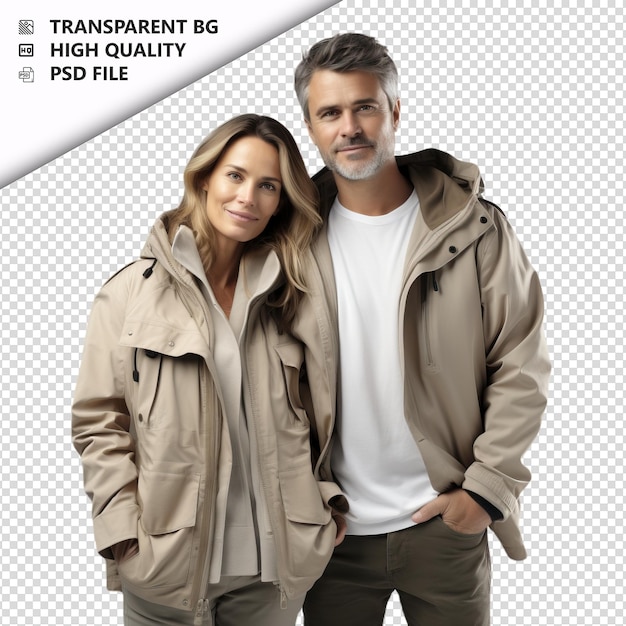 PSD mysterious white couple ultra realistic style white backg