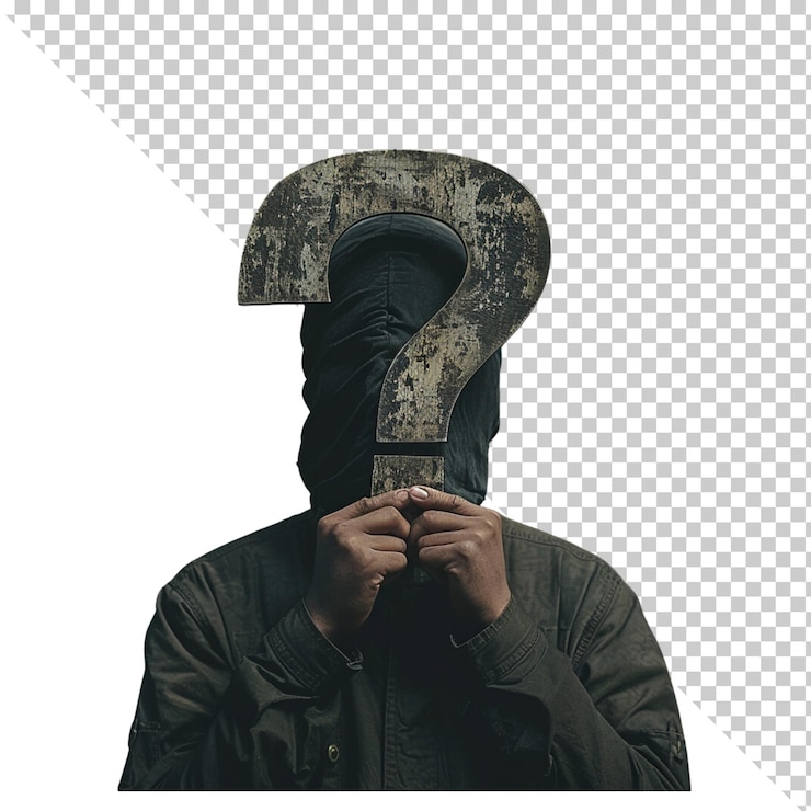 PSD mystery isolated on transparent background