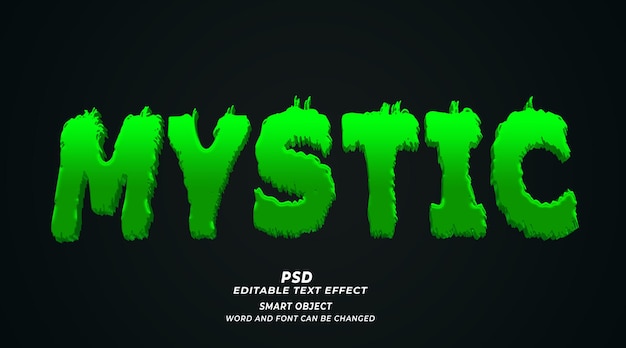 PSD mystic 3d bewerkbaar teksteffect photoshop psd-stijl