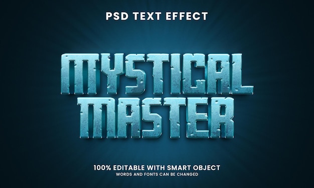 Mystical master text effect template