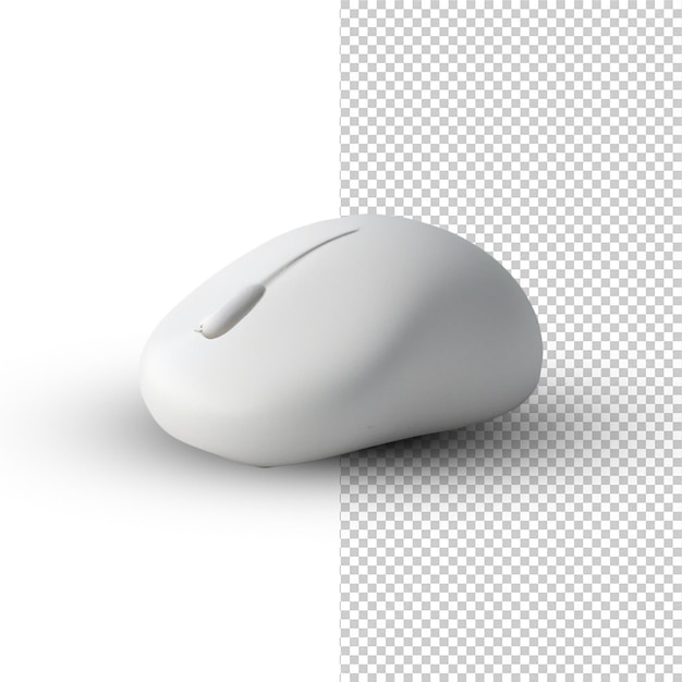 PSD mysz komputerowa z przezroczystym tłem renderowania 3d